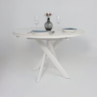 Мамадома Ronaldo-120 раздвижной 120-160 (patagonoa bianco gloss premium cer/белый) Image #5