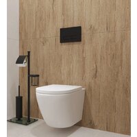 Унитаз подвесной Lauter Vortex 2110830+GROHE Rapid SL 38721001+37131000 с кнопкой (овальная, хром) - Превью изображения №7 — Интернет-Магазин TECNO.BY