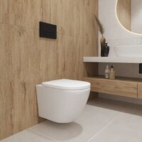 Унитаз подвесной Lauter Vortex 2110830+GROHE Rapid SL 38721001+37131000 с кнопкой (овальная, хром) - Превью изображения №9 — Интернет-Магазин TECNO.BY