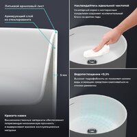 Wellsee Chalice Perfection 230612000 (отдельностоящий, без отверстия под смеситель, матовый белый) Image #4