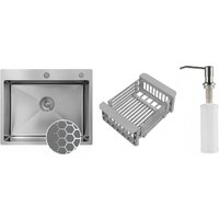 Schtoff Best Decor Silver 5550 + коландер KR-1 GREY + дозатор SD-1 SILVER