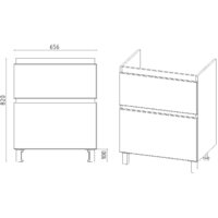 Viant Тумба под умывальник Мальта Como 70 VMAL70CO-T2Y Image #4