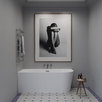 Wellsee Excellence Pro 140x70 28760503R (пристенная ванна (левая) белый глянец, экран, ножки, сифон-автомат матовый черный) Image #8