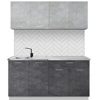 Артём-Мебель Лана СН-113 без стекла 1.6 (бетон спаркс лайт/бетон спаркс) Image #1