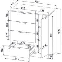 Интерлиния Концепт КТ-Т90 (дуб золотой/белый платинум) Image #4