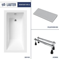 Lauter Estelle 130х70 21206030 (с ножками и серым подголовником)