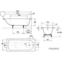 Kaldewei Eurowa 160x70 (с ножками) Image #3