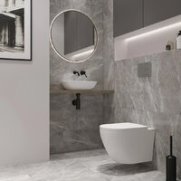 Унитаз подвесной Lauter Vortex 2110830+GROHE Solido 38811KF0+37131000 с кнопкой (прямоугольная, черный) - Превью изображения №16 — Интернет-Магазин TECNO.BY