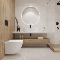 Унитаз подвесной Lauter Vortex 2110830+GROHE Solido 38811KF0+37131000 с кнопкой (прямоугольная, черный) - Превью изображения №11 — Интернет-Магазин TECNO.BY