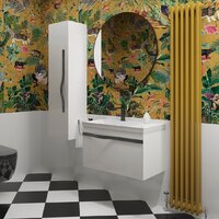 Lauter Шкаф-полупенал Навесной Eva (белый глянец, ручка из матовой стали) Image #6