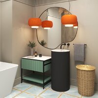 Wellsee Chalice Perfection 230613000 (отдельностоящий, без отверстия под смеситель, матовый черный/глянцевый белый) Image #7