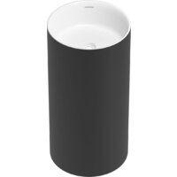 Wellsee Chalice Perfection 230613000 (отдельностоящий, без отверстия под смеситель, матовый черный/глянцевый белый) Image #2