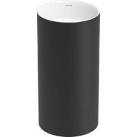 Wellsee Chalice Perfection 230613000 (отдельностоящий, без отверстия под смеситель, матовый черный/глянцевый белый)