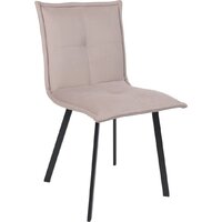 AksHome Рубик U (Velutto 08 серо-бежевый велюр/черный)