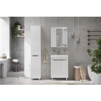  Volna Шкаф с зеркалом Lake 70 L (белый) - Превью изображения №4 — Интернет-Магазин TECNO.BY