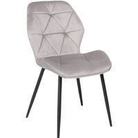 AksHome Congo New 90026 (светло-серый велюр G062-37/черный)