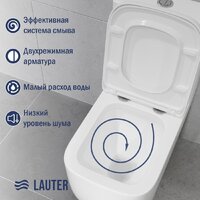 Унитаз напольный Lauter Rimless 21D2203 - Превью изображения №3 — Интернет-Магазин TECNO.BY