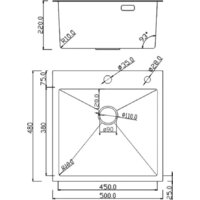 Кухонная мойка Roxen Simple 560220-50-V сатин/текстурная (с коландером и дозатором) - Превью изображения №18 — Интернет-Магазин TECNO.BY
