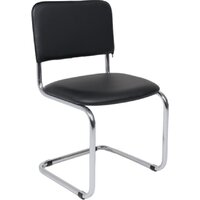 AksHome Славия (черный кожзам/хром)