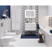 Cersanit Lorena 170x70 с ножками со смесителем Brasko (с сифоном Prime черным) Image #7