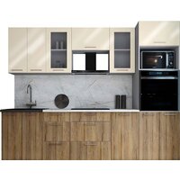 Интерлиния Мила Gloss 2.6 (ваниль глянец/дуб вотан/травертин серый)