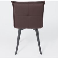 AksHome Рубик U (Velutto 24 темно-коричневый велюр/черный) Image #11