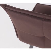 AksHome Рубик U (Velutto 24 темно-коричневый велюр/черный) Image #18