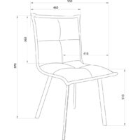 AksHome Рубик U (Velutto 24 темно-коричневый велюр/черный) Image #21