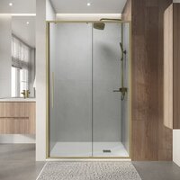 Niagara Nova NG-44-9ASG 90х195 (золото сатин/прозрачное стекло) Image #9