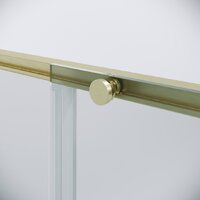 Niagara Nova NG-44-9ASG 90х195 (золото сатин/прозрачное стекло) Image #5