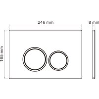 Roxen Cube в комплекте с инсталляцией StounFix Dual Fresh 6 в 1 968014 (кнопка: золото глянцевое ) Image #18