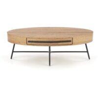 Halmar Carolina 120x60x41 (дуб золотой/черный) Image #11