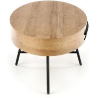 Halmar Carolina 120x60x41 (дуб золотой/черный) Image #5