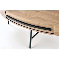 Halmar Carolina 120x60x41 (дуб золотой/черный) Image #14