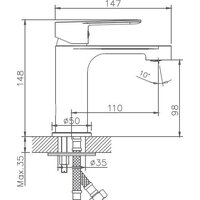 Haiba HB10557-8 (хром/белый) Image #2