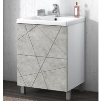 Vigo Тумба под умывальник Geometry 600-0-2 Фостер (бетон) Image #2