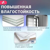 Doratiz Шкаф с зеркалом Крит 60 L 2711.168 (серый) Image #13