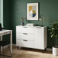 Тумба Mio Tesoro Rimini KOM1D3S (белый/белый) - Превью изображения №4 — Интернет-Магазин TECNO.BY