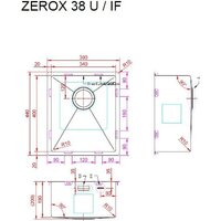 Кухонная мойка ZorG Zerox 38 U / IF PVD Gold - Превью изображения №4 — Интернет-Магазин TECNO.BY