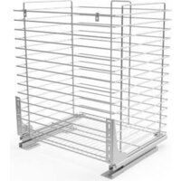 Lauter Шкаф-пенал для ванной Mia 40 с корзиной для белья (навесной, белый глянец) Image #8