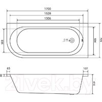 Lauter Monaco 170x72.5 2113170R (с ножками и лицевым экраном) Image #15
