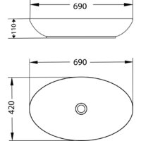 Умывальник Lauter 21571 + Cascade 21СК0655BS с сифоном 21635B (черный матовый) - Превью изображения №5 — Интернет-Магазин TECNO.BY
