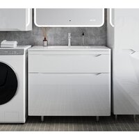 Symbolite Тумба под умывальник Марелла 90 Люкс Plus 2 ящика (белый глянец)