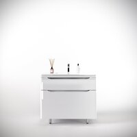  Symbolite Тумба под умывальник Марелла 90 Люкс Plus 2 ящика (белый глянец) - Превью изображения №2 — Интернет-Магазин TECNO.BY