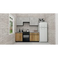 ВерсоМебель Эко-8 2.0 (бетонный камень/дуб эвок прибрежный/ст.альберика)