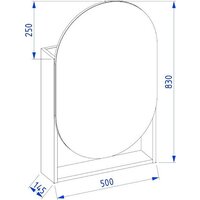 Lauter Шкаф с зеркалом Estel 50 (серо-зеленый полуматовый) Image #4