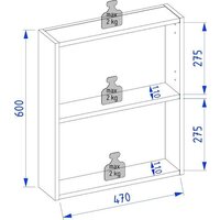 Lauter Шкаф с зеркалом Estel 50 (серо-зеленый полуматовый) Image #5