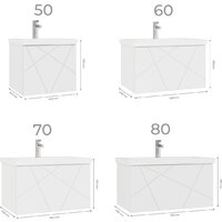 Vigo Тумба под умывальник Geometry 700-0-1 Como навесная Image #14