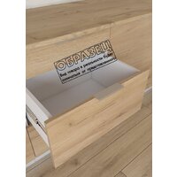 Интермебель Микс Топ-35 2.0м без столешницы (дуб крафт золотой/графит серый) Image #6