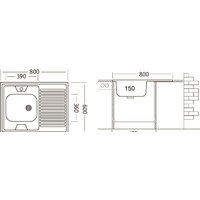 Ukinox STD800.600 5C 0RS (с сифоном) Image #5